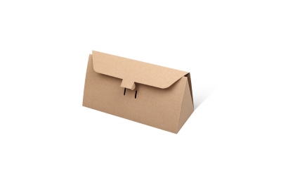 Крафтовая самосборная коробка в виде сумки в Москве – производство на заказ