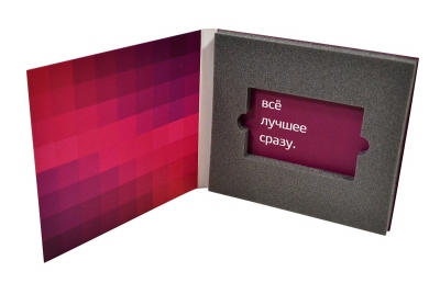 Компактная упаковка для флешки-карточки в Москве – производство на заказ