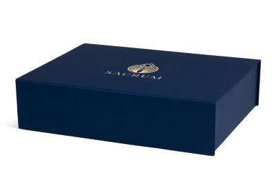 Коробка с тиснением для SACRUM в Москве – производство на заказ