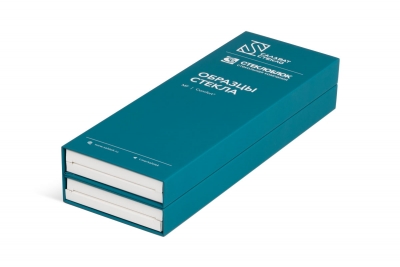 Папка на 4 страницы для образцов стекла в Москве – производство на заказ