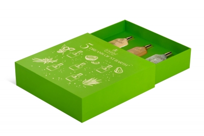 Коробка-пенал для набора лосьонов от St Barth в Москве – производство на заказ