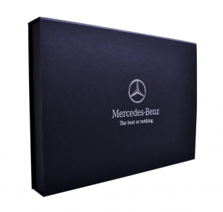 Кашированная подарочная коробка с магнитным клапаном — Daimler AG, Mercedes-Benz в Москве – производство на заказ