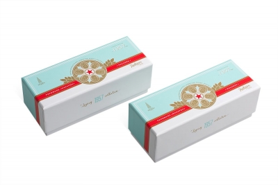 Кашированная коробка крышка-дно для конфет в Москве – производство на заказ